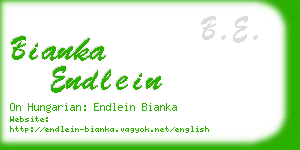 bianka endlein business card